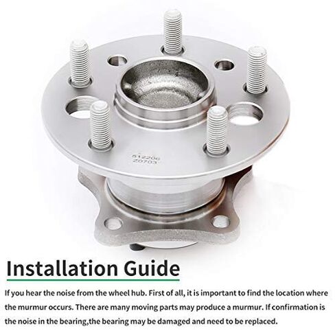 HICKS 512206 Rear Left Wheel Hub Bearing Assembly fit for 2002-2011 Toyota Camry (ABS Models), 2005-2012 Toyota Avalon (ABS Models) in Saudi Arabia