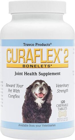Nutramax Laboratories Curaflex 2 Joint Health Supplement for Dogs, 120 Chewable Tablets in Kuwait