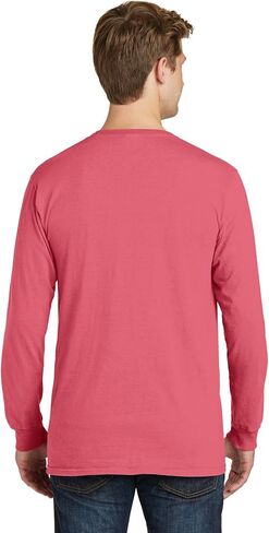 PORT AND COMPANY Pigment Dyed Long Sleeve Pocket Tee (PC099LSP) in Kuwait