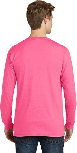 PORT AND COMPANY Pigment Dyed Long Sleeve Pocket Tee (PC099LSP) in Kuwait