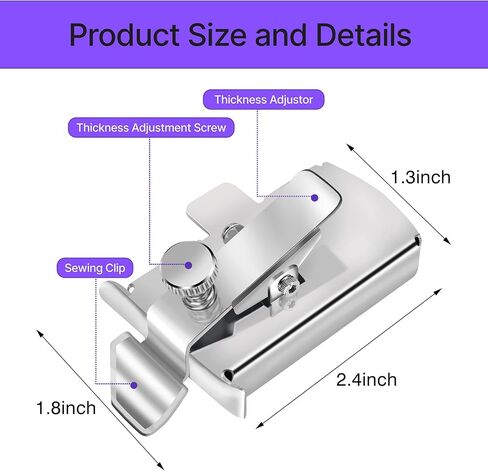 Magnetic Seam Guide for Sewing Machine,Guide Sewing Presser Foot,Seam Gauge Ruler,Universal Sewing Quilting Accessories Supplies Tools,WENICE in Kuwait