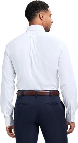 IZOD Mens Slim Fit Dress Shirt Long Sleeve Wrinkle Free Stretch Button Down Collar in Saudi Arabia