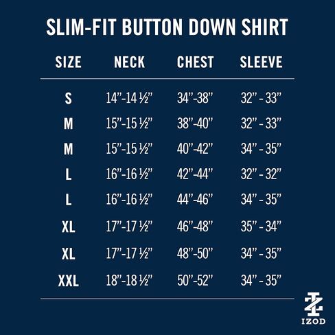 IZOD Mens Slim Fit Dress Shirt Long Sleeve Wrinkle Free Stretch Button Down Collar in Saudi Arabia