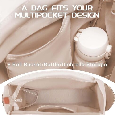 Luzz Pickle Pickleball Tote Bag Sport Duffle Bag Bag Bagball Bag Bag Bag Bag Bag Bage مع Paddle Pocket in Kuwait