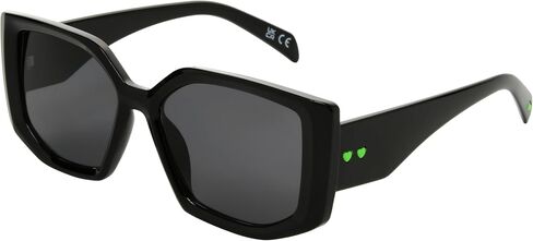 Betsey Johnson Women's Fashion Forward Square Sunglasses, Black, 55 mm in Saudi Arabia