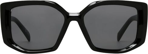 Betsey Johnson Women's Fashion Forward Square Sunglasses, Black, 55 mm in Saudi Arabia