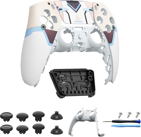 Touchpad Front Shell Compatible with PS5 Controller BDM-010 020 030 040 050, Replacement Faceplate Custom Touch Pad Cover Set and Decorative Trim Shell with Thumbsticks Kits for PS5 Controller in Kuwait