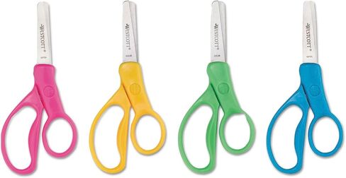 Westcott 5" Hard Handle Kids Scissors, Blunt, Assorted Colors, 2-Pack in Kuwait