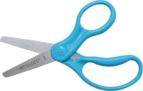 Westcott 5" Hard Handle Kids Scissors, Blunt, Assorted Colors, 2-Pack in Kuwait