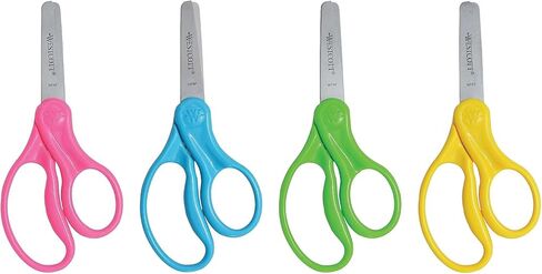 Westcott 5" Hard Handle Kids Scissors, Blunt, Assorted Colors, 2-Pack in Kuwait