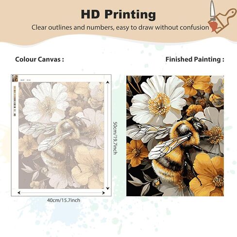 EOBROMD Paint by Numbers for Adults, DIY Sunflower Cat Paint by Number Kits for Beginner on Canvas, Paint by Numbers Adult Kit Drawing Arts and Crafts for Gift Home Wall Decor 12x16inch in Kuwait