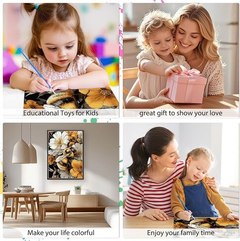 EOBROMD Paint by Numbers for Adults, DIY Sunflower Cat Paint by Number Kits for Beginner on Canvas, Paint by Numbers Adult Kit Drawing Arts and Crafts for Gift Home Wall Decor 12x16inch in Kuwait