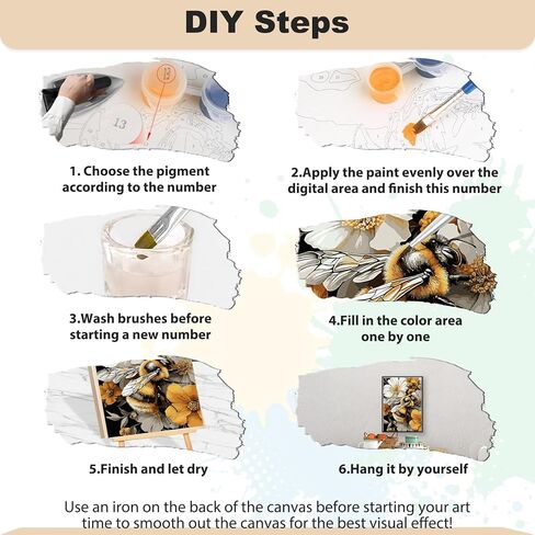 EOBROMD Paint by Numbers for Adults, DIY Sunflower Cat Paint by Number Kits for Beginner on Canvas, Paint by Numbers Adult Kit Drawing Arts and Crafts for Gift Home Wall Decor 12x16inch in Kuwait