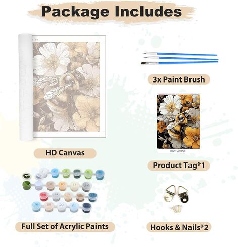 EOBROMD Paint by Numbers for Adults, DIY Sunflower Cat Paint by Number Kits for Beginner on Canvas, Paint by Numbers Adult Kit Drawing Arts and Crafts for Gift Home Wall Decor 12x16inch in Kuwait