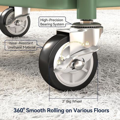 Yasonic 3 Tier Rolling Cart - عربة فائدة معدنية مع عجلات ، أكواب معلقة ، خطافات ، منظم عربة تخزين شبكية شاملة ، عربة مركبة لمكتب المطبخ ، الوزن الخفيف والقوي in Kuwait