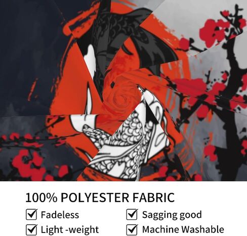 Klainlcly اليابانية Yin Yang Koi Fish Tapestry 80 "× 60" أنيمي زهر أزهار الزخارف معلقة ديكورات المنزل ديكور المنزل لغرفة النوم غرفة المعيشة (200 × 150 سم) in Kuwait