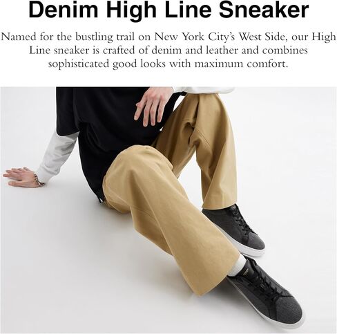 Coach Men's Denim High Line Sneaker in Saudi Arabia
