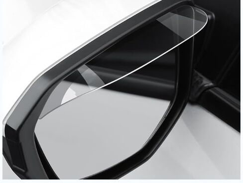 Car Rearview Rainproof Combining Rain Poundor Guard 2PCS+Film 2PCs Siemid ، حاجب المطر العاكس الشفاف والأفلام ， طلاء النانو أكثر وضوحًا ومتدامة أكثر من ذلك in Kuwait