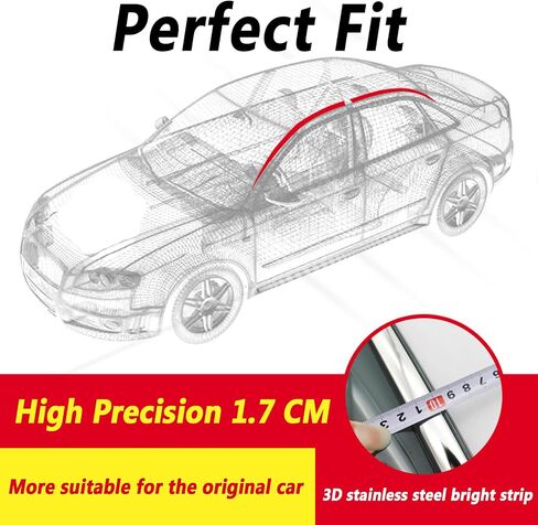 Extra Durable Rain Guards for Audi Q3 (2012-2019) Window Deflectors Vent Window Visors, 4pcs Vent Deflector(Size:12-18) in Saudi Arabia