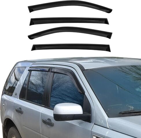 OMAC Window Visor Vent Rain Guard Deflector for Audi Q5 SQ5 2009-2017 Smoke 4 Pcs in Saudi Arabia