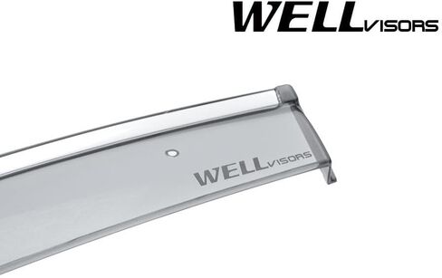 WellVisors Window Visors Wind Deflectors Compatible with Mazda 2017-2024 CX-5 CX5 with Chrome Trim Rain Guards 3-847MZ017 in Saudi Arabia