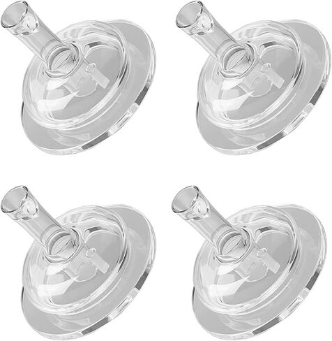 Sippy Spout Nipples for Philips Avent Anti-Colic Baby Bottles, Transition Straw Sippy Cup 100% Food Grade Silicone Soft Nipple, 6m+, Pack of 4 in Saudi Arabia