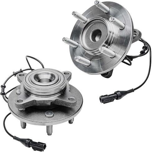 Detroit Axle - 2WD Front Wheel Bearing Hubs for 03-06 Ford Expedition Lincoln Navigator, Replacement 2003 2004 2005 2006 Expedition Navigator Pair Wheel Hub and Bearings Assembly Set in Saudi Arabia