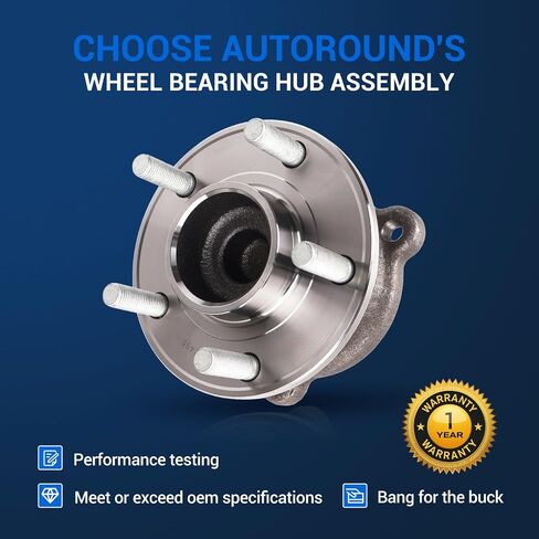 Autoround 512496 محمل العجلات الخلفية وتجميع المحور متوافق مع Ford Escape 2013-2019 ، C-Max 2013-2018 & Lincoln MKC 2015-2019 ، 5-Lugs w/ABS in Saudi Arabia