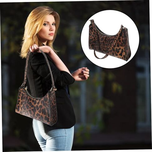 Valiclud 1pc Leopard Brint Counter Bag حقيبة يد أنيقة للاستخدام اليومي للتسوق السفر عبر تعدد الاستخدامات لأعياد الميلاد والأعياد in Kuwait