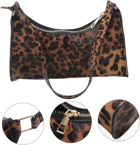 Valiclud 1pc Leopard Brint Counter Bag حقيبة يد أنيقة للاستخدام اليومي للتسوق السفر عبر تعدد الاستخدامات لأعياد الميلاد والأعياد in Kuwait