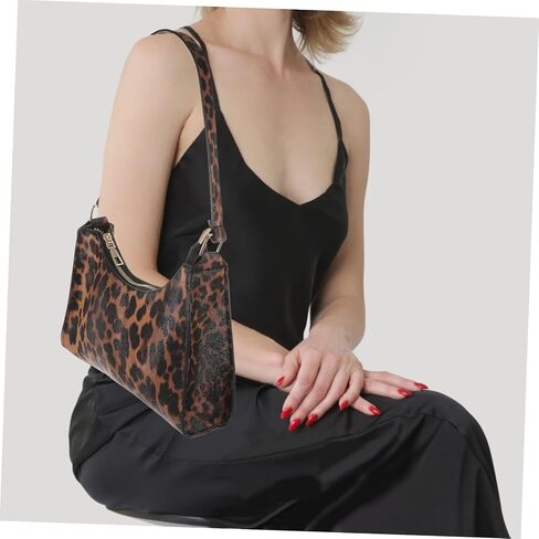 Valiclud 1pc Leopard Brint Counter Bag حقيبة يد أنيقة للاستخدام اليومي للتسوق السفر عبر تعدد الاستخدامات لأعياد الميلاد والأعياد in Kuwait