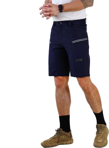 Ellobird Cargo Hiking Tactical Work Shorts for Men Casual Relaxed Fit 4 Way Stretch Water Repellent 6 Pockets Mens Short in Kuwait
