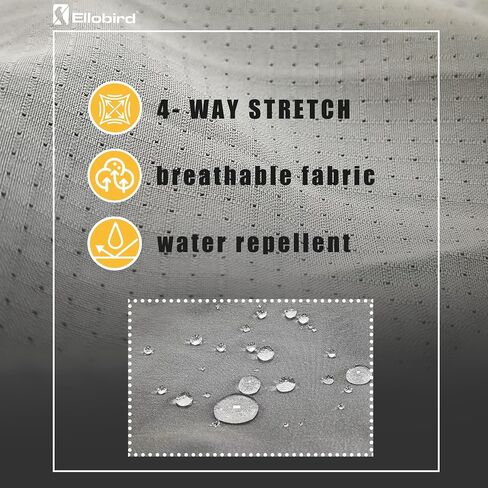 Ellobird Cargo Hiking Tactical Work Shorts for Men Casual Relaxed Fit 4 Way Stretch Water Repellent 6 Pockets Mens Short in Kuwait