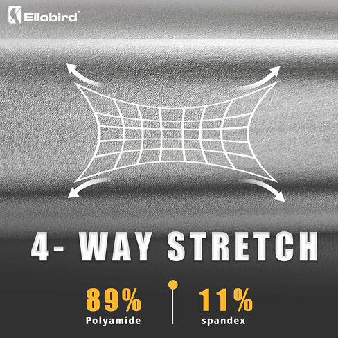 Ellobird Cargo Hiking Tactical Work Shorts for Men Casual Relaxed Fit 4 Way Stretch Water Repellent 6 Pockets Mens Short in Kuwait
