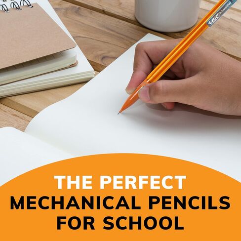 BIC Xtra-Smooth Mechanical Pencils With Erasers, Medium Point (0.7mm), 10-Count Pack, Mechanical Pencils for School or Office Supplies (MPP101-BLK) in Saudi Arabia