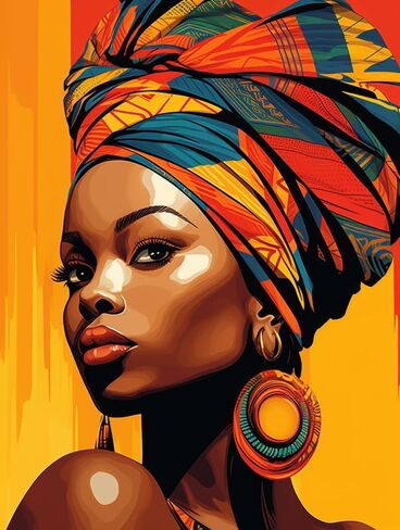 SKRYUIE Paint by Numbers Kit for Adults Beginner African American, Acrylic Starry Sky Oil Painting by Numbers Kits with PaintBrushes Paintwork Art Crafts Canvas for Home Decor 16x20 inch c4 in Saudi Arabia