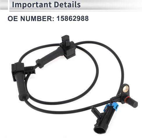 مستشعر سرعة عجلات ABS الأيسر اليسرى/الخلفي لـ Hummer H3 2006-2010 ، لـ Hummer H3T 2009-2010 ABS Sensor No.15862988 1 PCS in Saudi Arabia