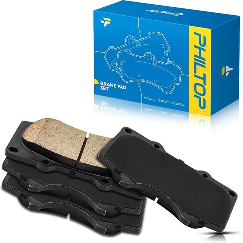 PHILTOP Ceramic Front Brake Pads For Toyota Tundra 2000-2006, 4 Pcs replace # D976 in Saudi Arabia