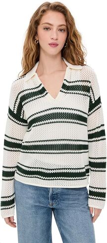 Madewell Women's Open-Stitch Johnny Collar Sweater in Saudi Arabia