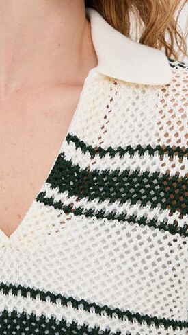 Madewell Women's Open-Stitch Johnny Collar Sweater in Saudi Arabia