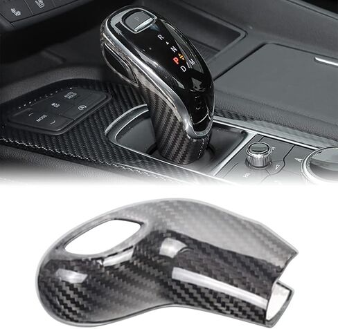 GZYF CAR Auto Real Carbon Carbon Gear Shift مقبض غطاء أسفل القطع المتوافقة مع Cadillac CT5 2020-UP in Saudi Arabia