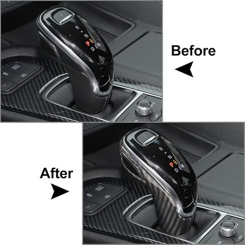 GZYF CAR Auto Real Carbon Carbon Gear Shift مقبض غطاء أسفل القطع المتوافقة مع Cadillac CT5 2020-UP in Saudi Arabia