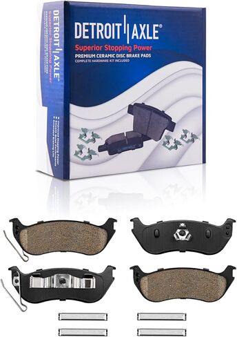 Detroit Axle - Brake Kit for Ford Explorer Sport Trac Mercury Mountaineer Drilled and Slotted Brake Rotors Ceramic Brakes Pads Front and Rear Replacement in Saudi Arabia