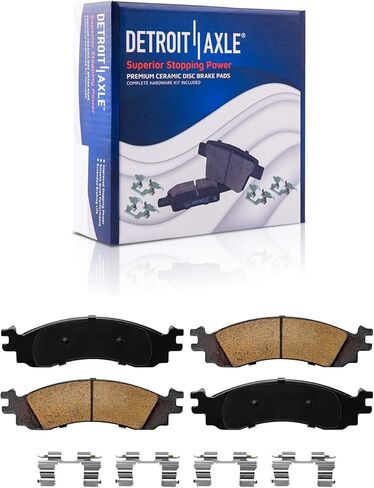 Detroit Axle - Brake Kit for Ford Explorer Sport Trac Mercury Mountaineer Drilled and Slotted Brake Rotors Ceramic Brakes Pads Front and Rear Replacement in Saudi Arabia