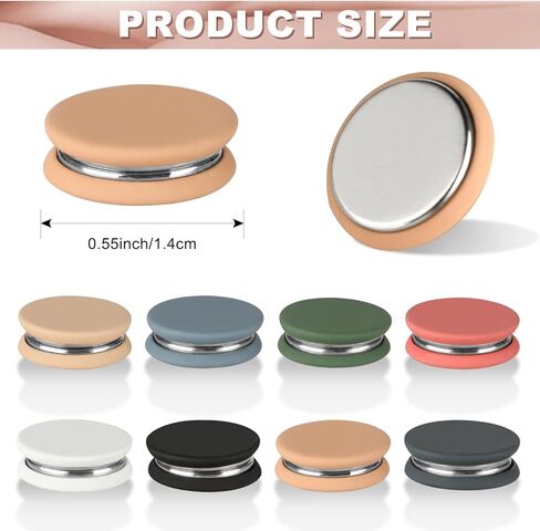 8PCS Hijab Magnetic Pins, Multi-Purpose Strong Magnets Hijab Pins, Pinless Scarf Magnetic Pin, Black Brooch Small Magnetic Scarf Clasp Hijab Pins for Women Clothes Hijabs Scarves (Oblate Matte) in Kuwait