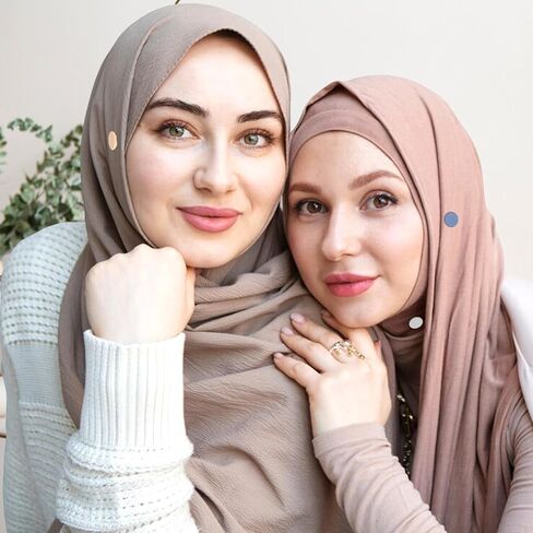 8PCS Hijab Magnetic Pins, Multi-Purpose Strong Magnets Hijab Pins, Pinless Scarf Magnetic Pin, Black Brooch Small Magnetic Scarf Clasp Hijab Pins for Women Clothes Hijabs Scarves (Oblate Matte) in Kuwait