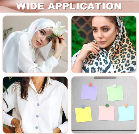 8PCS Hijab Magnetic Pins, Multi-Purpose Strong Magnets Hijab Pins, Pinless Scarf Magnetic Pin, Black Brooch Small Magnetic Scarf Clasp Hijab Pins for Women Clothes Hijabs Scarves (Oblate Matte) in Kuwait