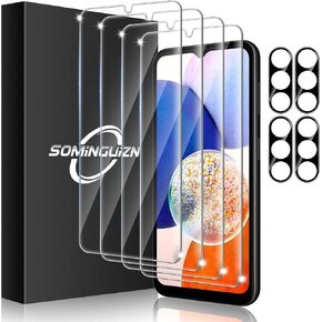 4+4 Pack Screen Protector & Phone Lens Camera Protector forSamsung Galaxy A35 5G, 9H Tempered Glass Cell Phone Protector, Anti-Fingerprint Phone Camera Case in Saudi Arabia