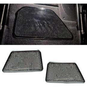 Stainless Steel Under Seat Air Vent Cover for BMW iX Series xDrive40, xDrive50, M60 2022-2025, Rear Seat Air Outlet Protector, Durable Car Air Vent Grille Guard, Interior Accessories (Black, 2-Pack) in Saudi Arabia