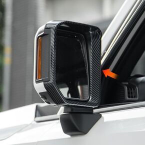 Mirror rain brow for 2024 2025 Toyota Land Cruiser 250&1958 Prado LC250 Shield Special rain Shield Exterior Decoration kit Blacked Out Body Upgrade Tuning Supplies Accessories (Carbon Fiber Texture) in Kuwait